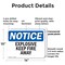 Signmission Explosives Keep Fire Away OSHA Notice Sign, Plastic, 14in W x 10in L, 2PK OS-2PACK-NS-P-1014-L-12279 - alternate 4